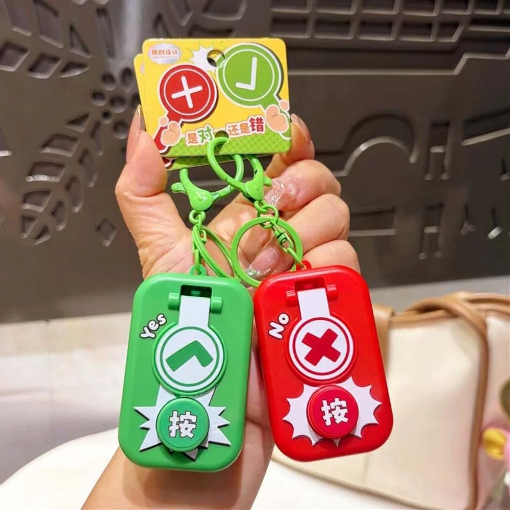 Sound Emitting Voice Button Key Chain Mechanical Mechanism Creative Design Interactive Sound Durable Portable Size