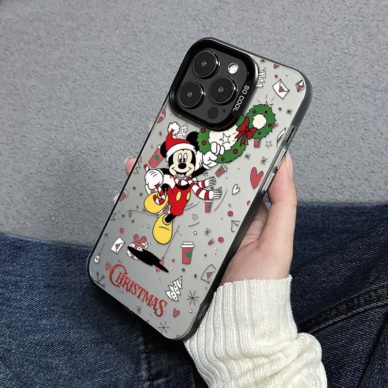 Disneys Mickeys Minnies Mouses Christmas Adorn Phone Case For iPhone16 15 14 13 12 11ProMax 78Plus XR XS MAX MINI Y2K Back Cover