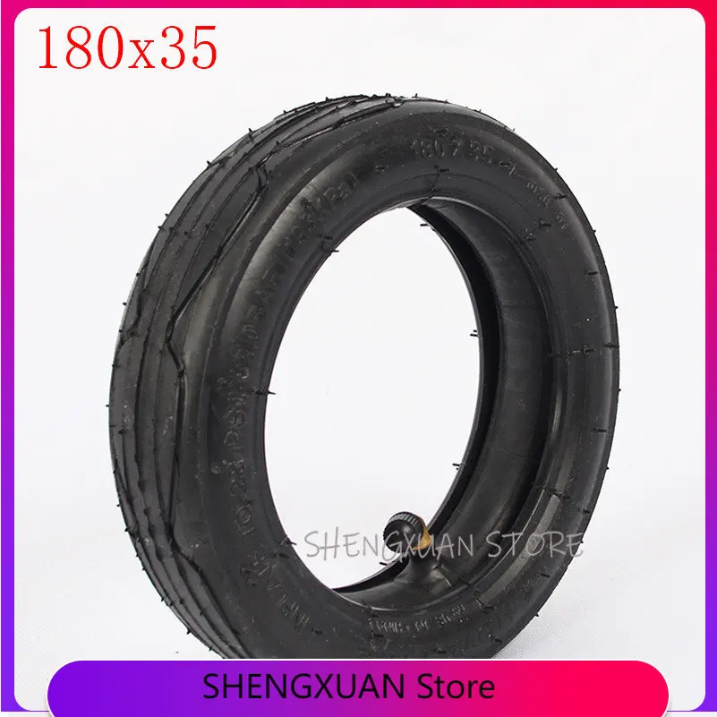 180x35 Inner and Outer Tire 180*35 Pneumatic Tyre 7 Inch Inflation  for Baby Carriage Children's Car Front Wheel Parts