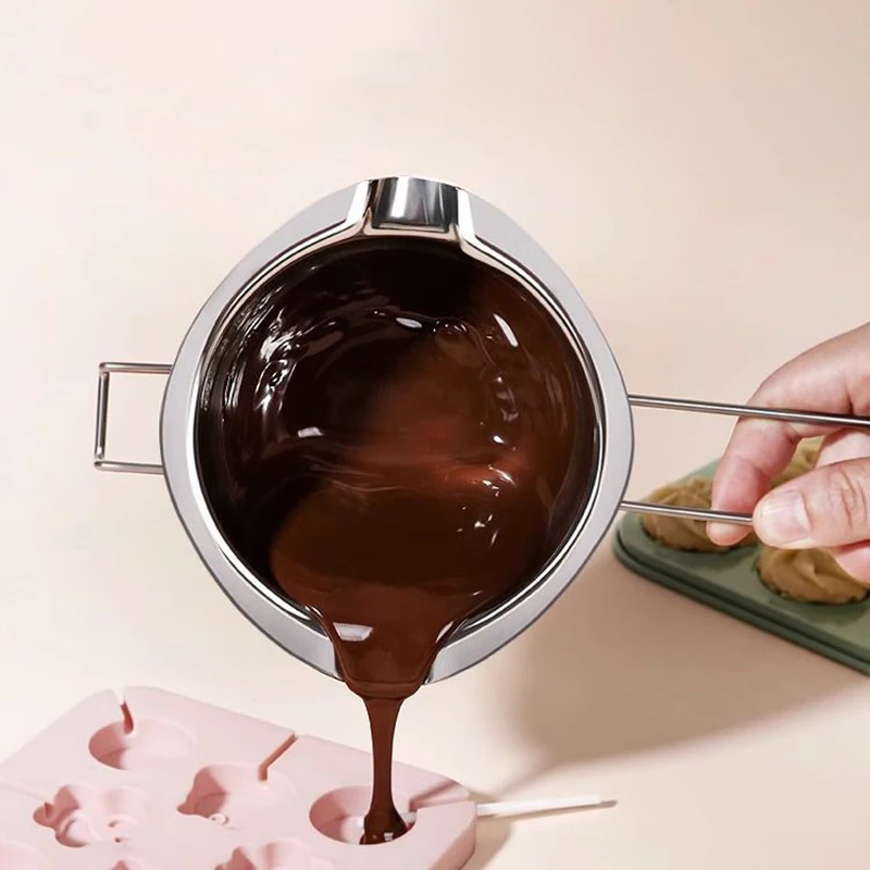 Long Handle Stainless Steel Butter Cheese Melting Boiler Pot For Melting Candle Wax Making Supplies Chocolate Milk Heating Pot image 4