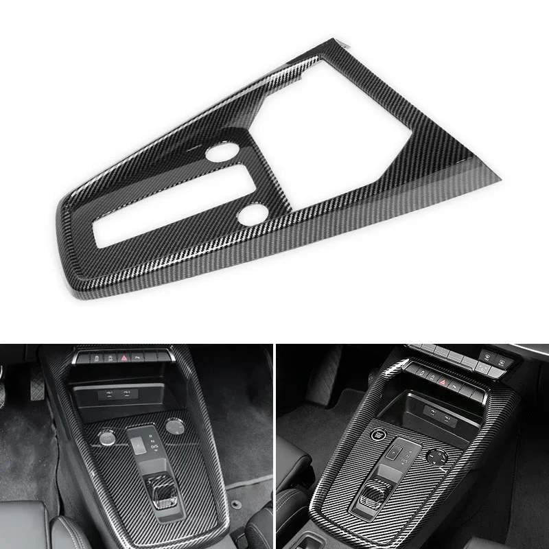 

LHD Car-styling Carbon Fiber Texture Center Control Gear Shift Panel Outer Frame Cover Trim For Audi A3 8Y 2019 2020 2021