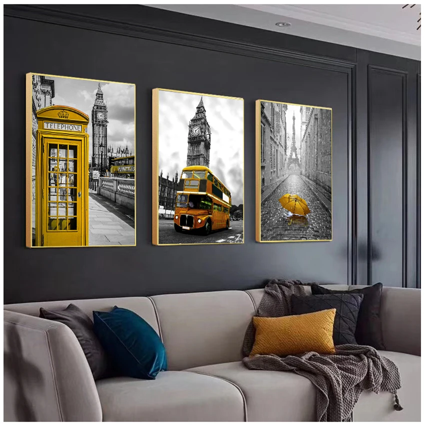 Canvas Print City London Paris Landscape Nordic s And Prints Paintings For Living Room Wall Art Decorative Pictures