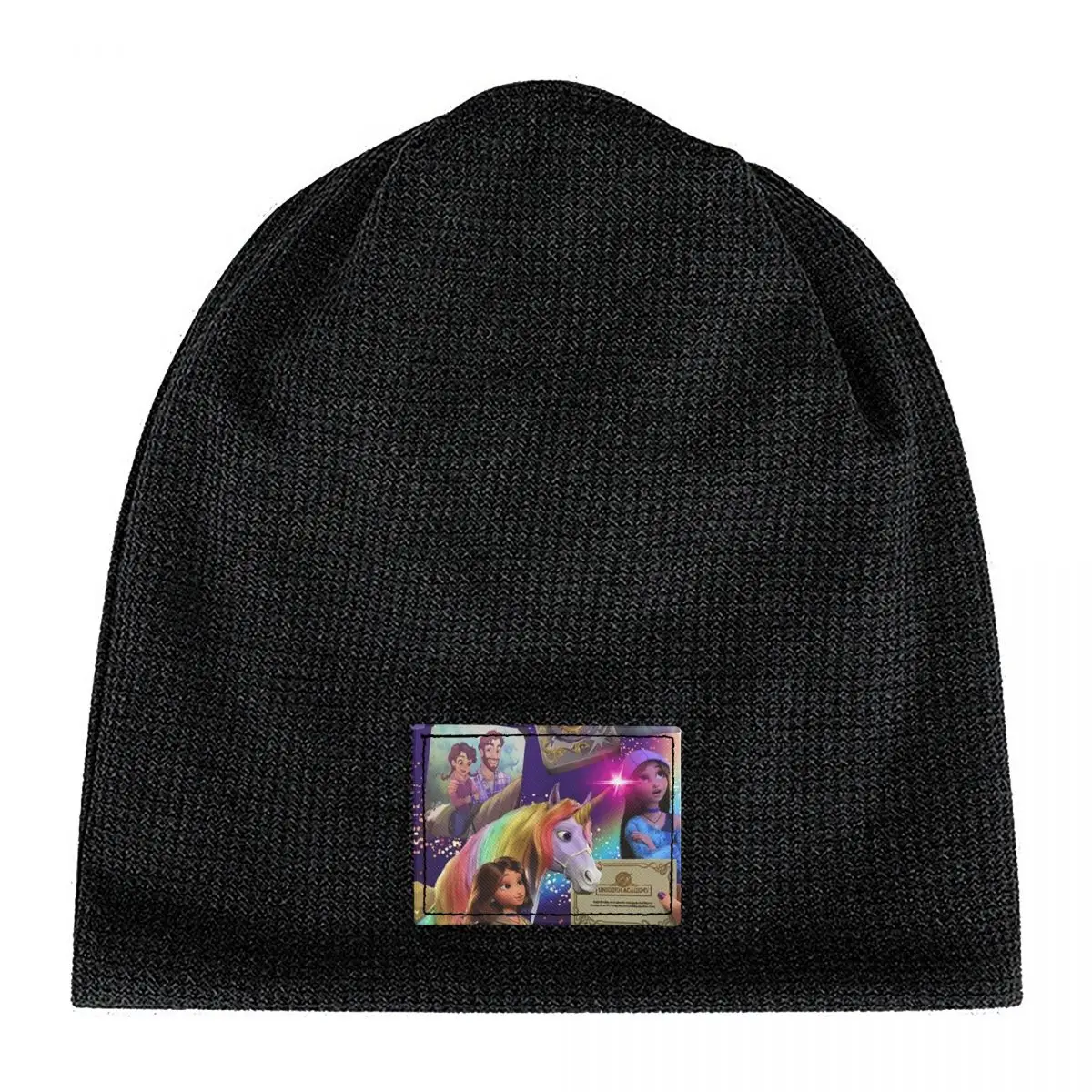 Unicorn Academy Animation Girls Unisex Adult Beanies Caps Fleece-Lined Bonnet Hat Warm Hip Hop Autumn Winter Skullies Hats