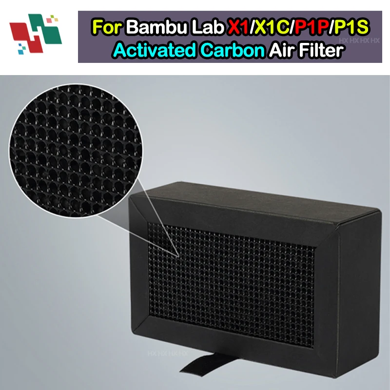 3D Printer Parts 1/10Pcs Activated Carbon Filter Air purifier Filter Replacement For Bambu Lab X1 X1C P1P P1S