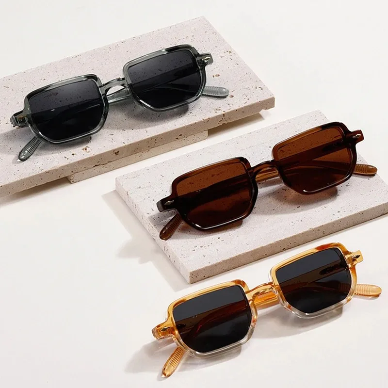 Rectangle Sunglasses Women Men Candy Color Sun Glasses Ins Street Party Eyeglasses for Shopping Beach Eyewears image 3