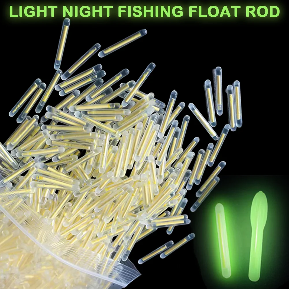 

50Pcs 2.2-4.5mm Fishing Luminous Sticks Fishing Rod Night Glow Stick Outdoor Night Fluorescent Sticks for Cork on A Fishing Line