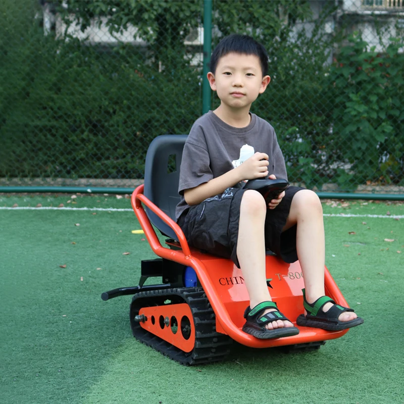 Electric Kids Ride-on Car Karts Mini Bike/Pocketbikes with Steering Wheel Control Tracked Vehicle for Playgrounds