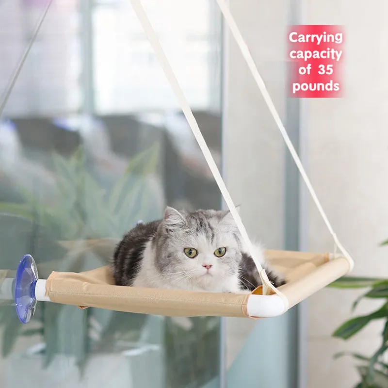 Cat Hammock Suction Cup Cat Nest Cat Bed All-season Universal Cat Hammock Glass Viewing Wall Hanging Cat Swing Cat Supplies