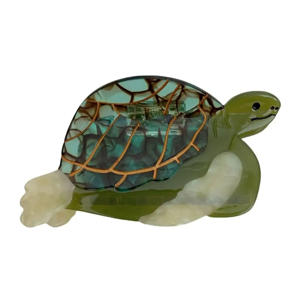 

Уксусная кислота, ацетат, черепаха, коготь для волос, морское существо, заколка для волос с мультяшными животными, головной убор, серия Ocean, заколка для большой акулы, ежедневная