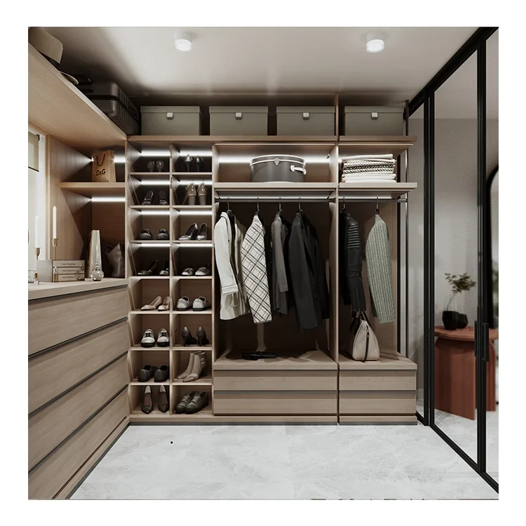 أثاث غرفة النوم القشرة الحديثة خزائن الزاوية أثاث غرفة النوم مصنع خشبي