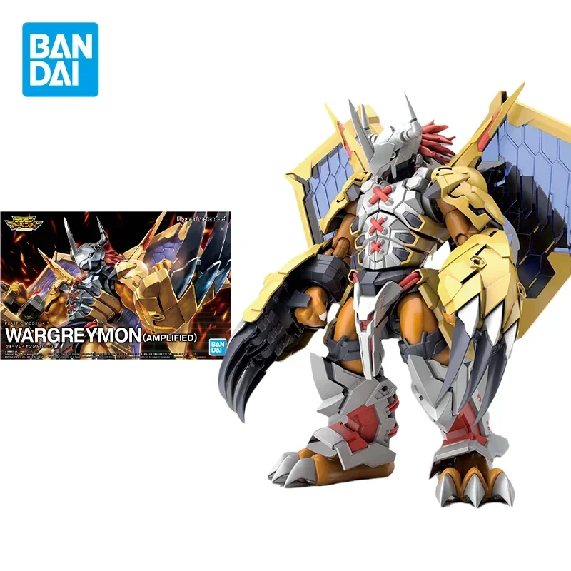 Bandai Original Digital Monster Figure-rise Standard Anime Figure Model WARGREYMON AMPLIFIED Action Figure Toys Gifts for Kids