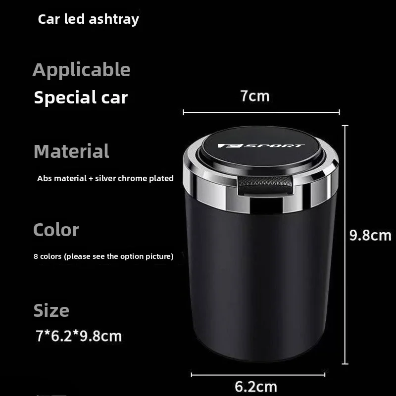Car Ashtray Cigarette Ash Holds Cup LED Light Automotive Ashtray For Lexus Fsport F sport RX 300 330 IS 250 GX 400 460 UX view 6