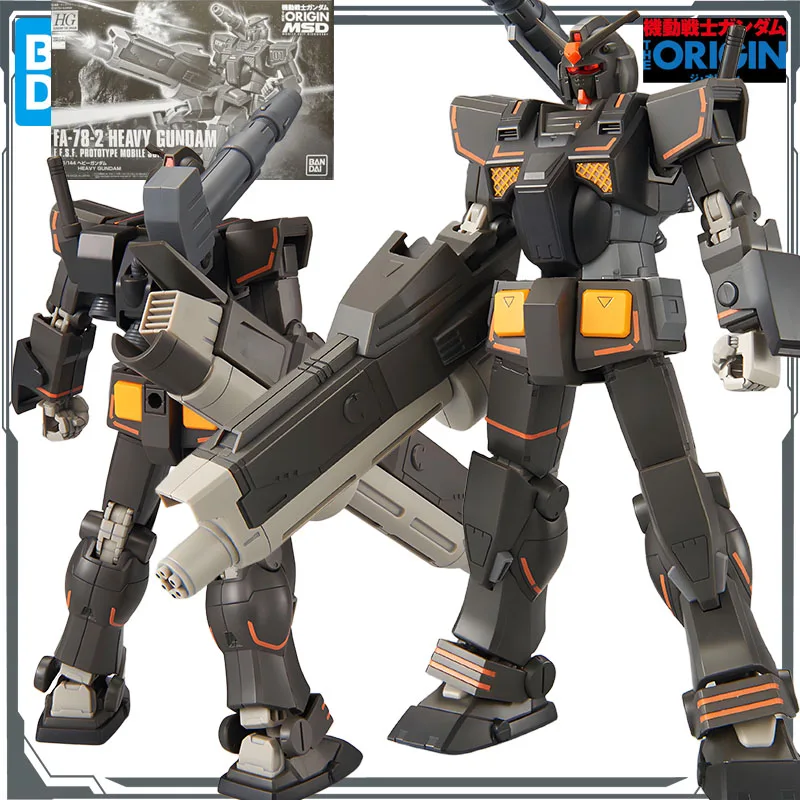 

Bandai Original MODEL KIT GUNDAM HGGTO FA-78-2 HEAVY GUNDAM 1/144 Anime Action Figure Assembly Model Toys Model Gifts for Boys