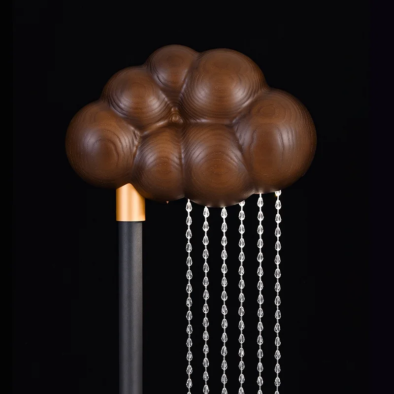 وابي سابي نمط خشب متين كريستال مصباح أرضي غرفة المعيشة أريكة حافة الدائمة ضوء تصميم تحسس غرفة الديكور أباجورة LED #5