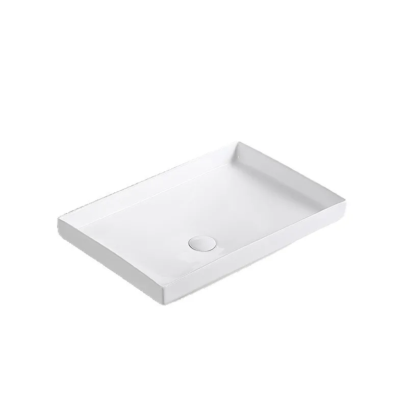 Keramik-Handwaschbecken für Badezimmer, integriertes Einloch-Waschbecken