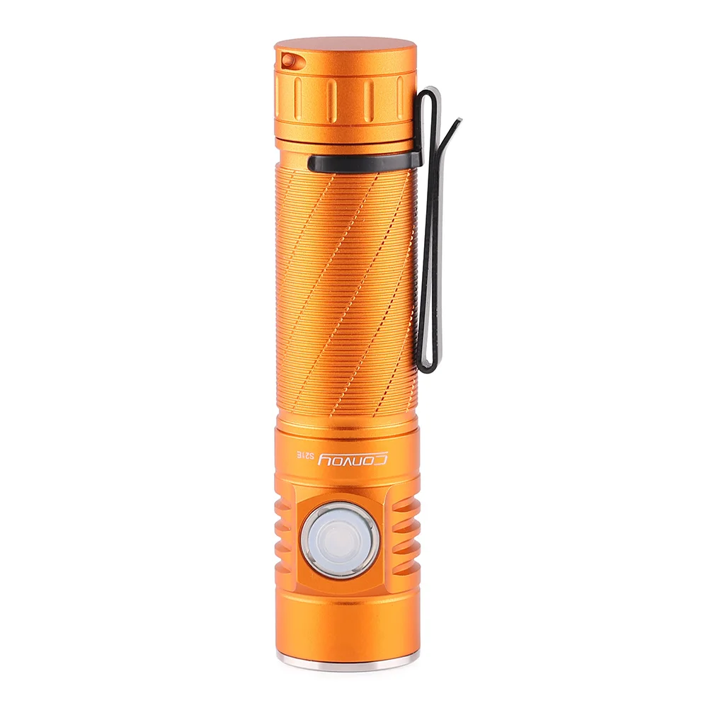 Convoy S21E with B35AM/719A Led Linterna Flashlight 21700 Flash Light Torch Camping Fishing Lamp Work Type-c Charging Port