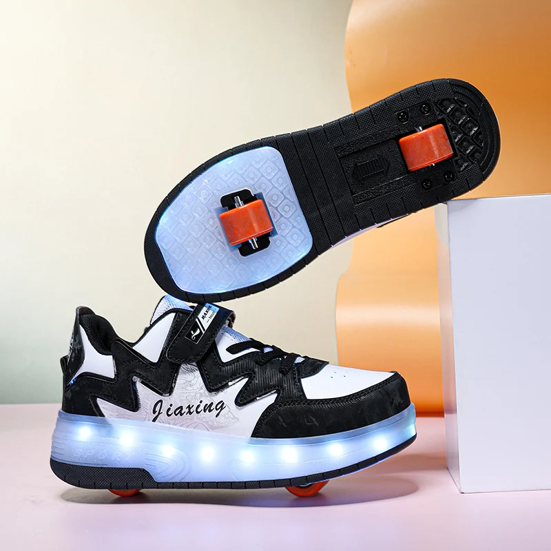 

Roller Sneakers for Boys (Students): Lightweight Wheeled Sneakers, Girls' & Teens' Roller Skates for Commuting