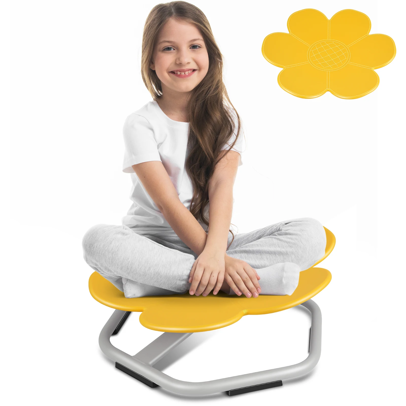 Silla giratoria de juguete sensorial con Base de Metal para niños pequeños, silla giratoria con forma de elefante, Wobble Chai