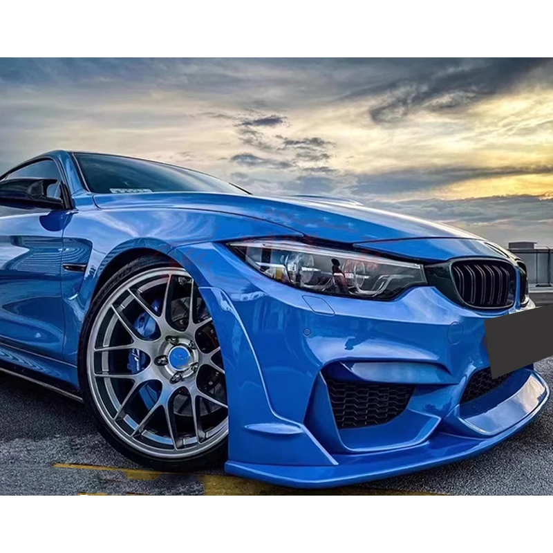 Carbon Fibre For BMW F80 M3 F82 F83 M4 2014+ Car Front Bumper Splitter Front Lip Chin Spoiler Diffuser Parts Upgrade Body kit