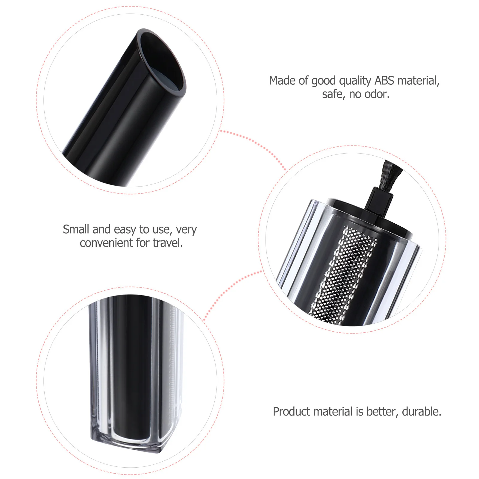 4 Stuks DIY Lipstick Tube Hoogwaardige Lege Lipstick Container Zelftekening Bevel Ontwerp voor Lipgloss Crème Balsem Draagbare Opslag