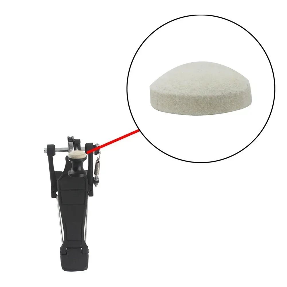 Accessory Drum Pedal Beater Hammer Head High Pitch Sounds Drum Pedal Felt Pad Hammer Head Bass Mallet Drum Accessory