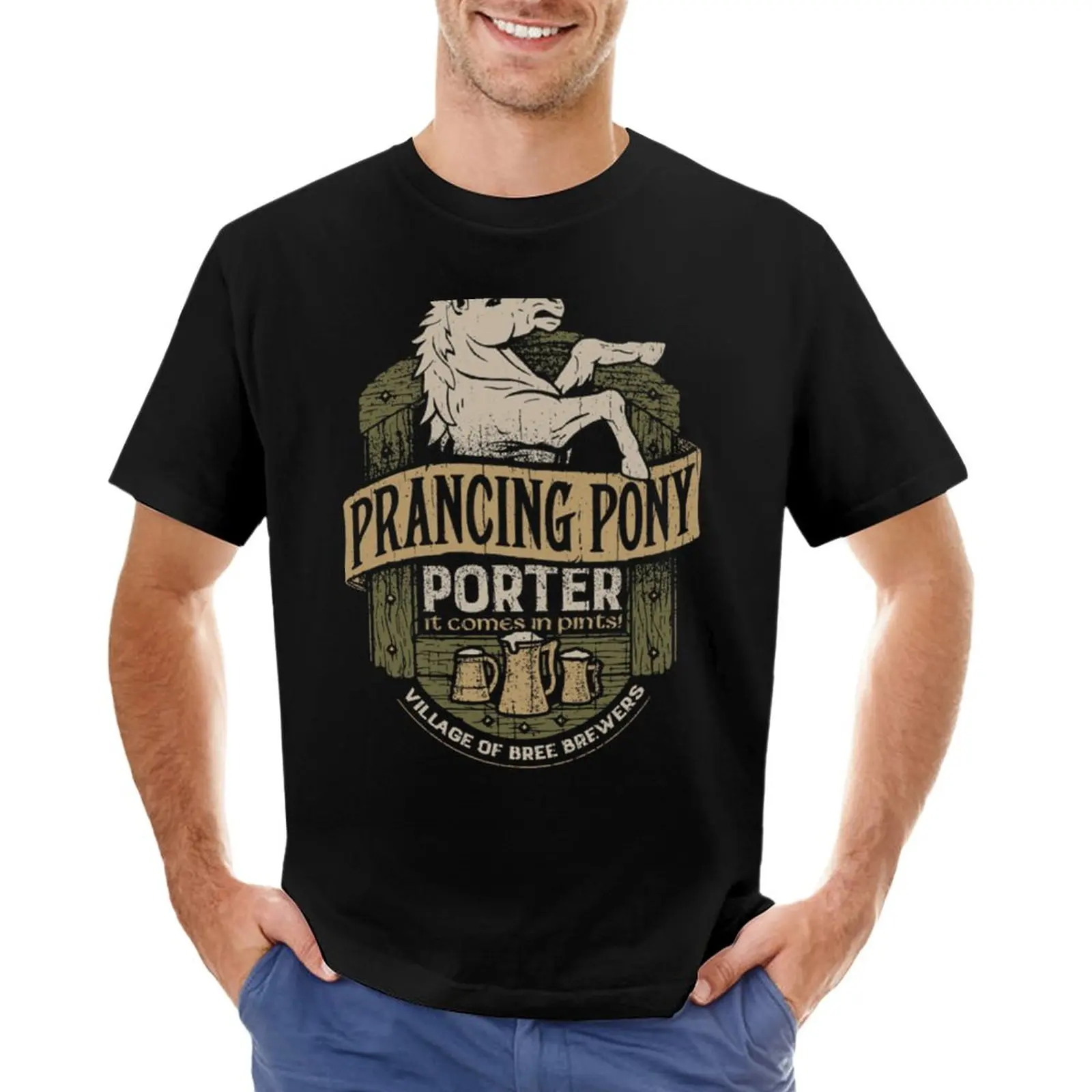 

Prancing Pony Brewery Design T-Shirt T-Shirt customs aesthetic clothes mens funny t shirts