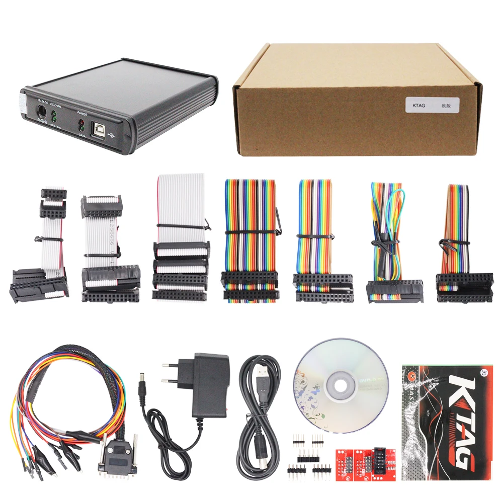 Nieograniczony 2.80 EU KESS V2 Red V5.017 dla tag V7.020 Firmware OBD2 ECU Chip samochodowy Tuning Kess 5.017 k-tag programista Tools