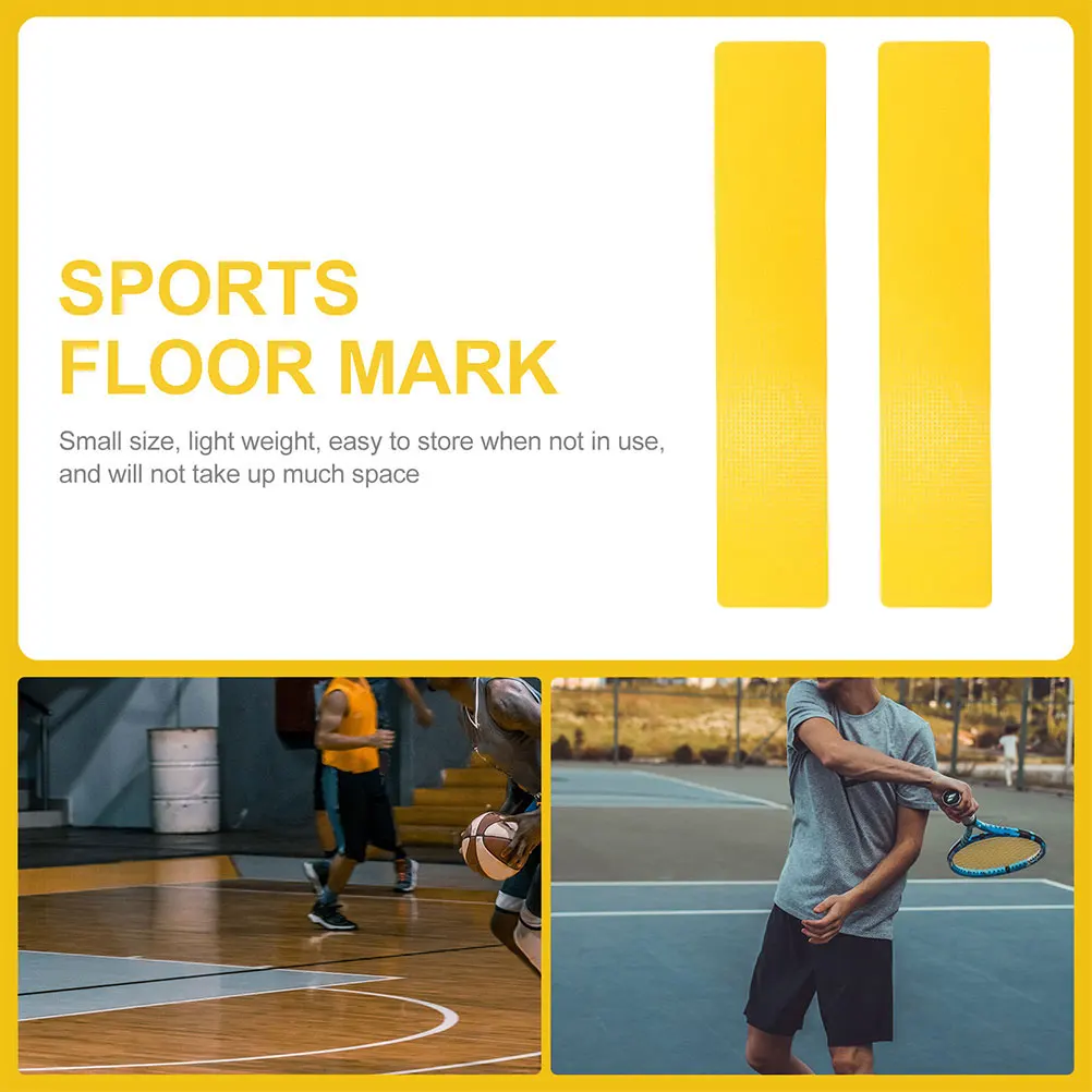 

12 Pcs Tennis Court Markings Flat Disc Markers Portable Yellow Pvc Agility Training