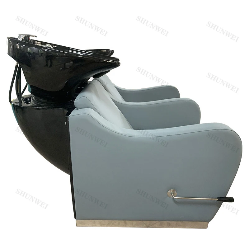 High-End Salon Shampoo , Hair Salons, Semi-Reclining Ceramic Deep Basin Flushing Bed, Popular Online Mod