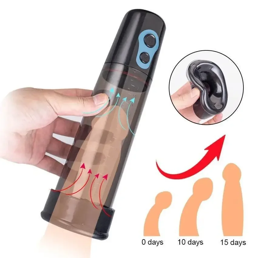 

Powerful Electric Penis Vacuum Pump Dick Enlargement Extender Male Masturbator Pump Penile Exercise Device Pussy Pumps Sex Toy