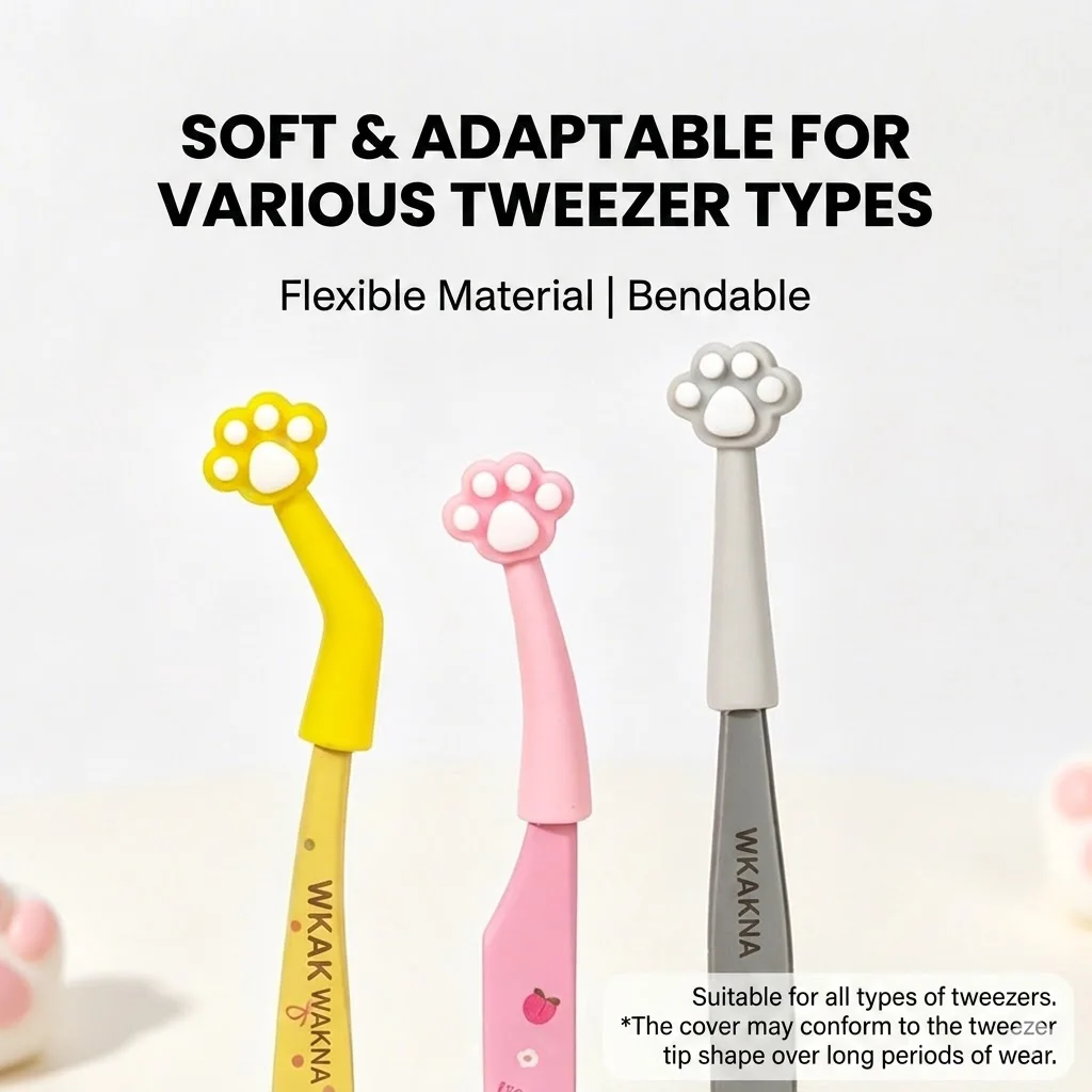 5er-Pack Katzenkrallen-Pinzetten-Schutzkappen, Katzenpfoten-Pinzettenkappen, Katzenpfoten-Pinzettenhüllen, schützen effektiv Nagelknipser – Detail 4