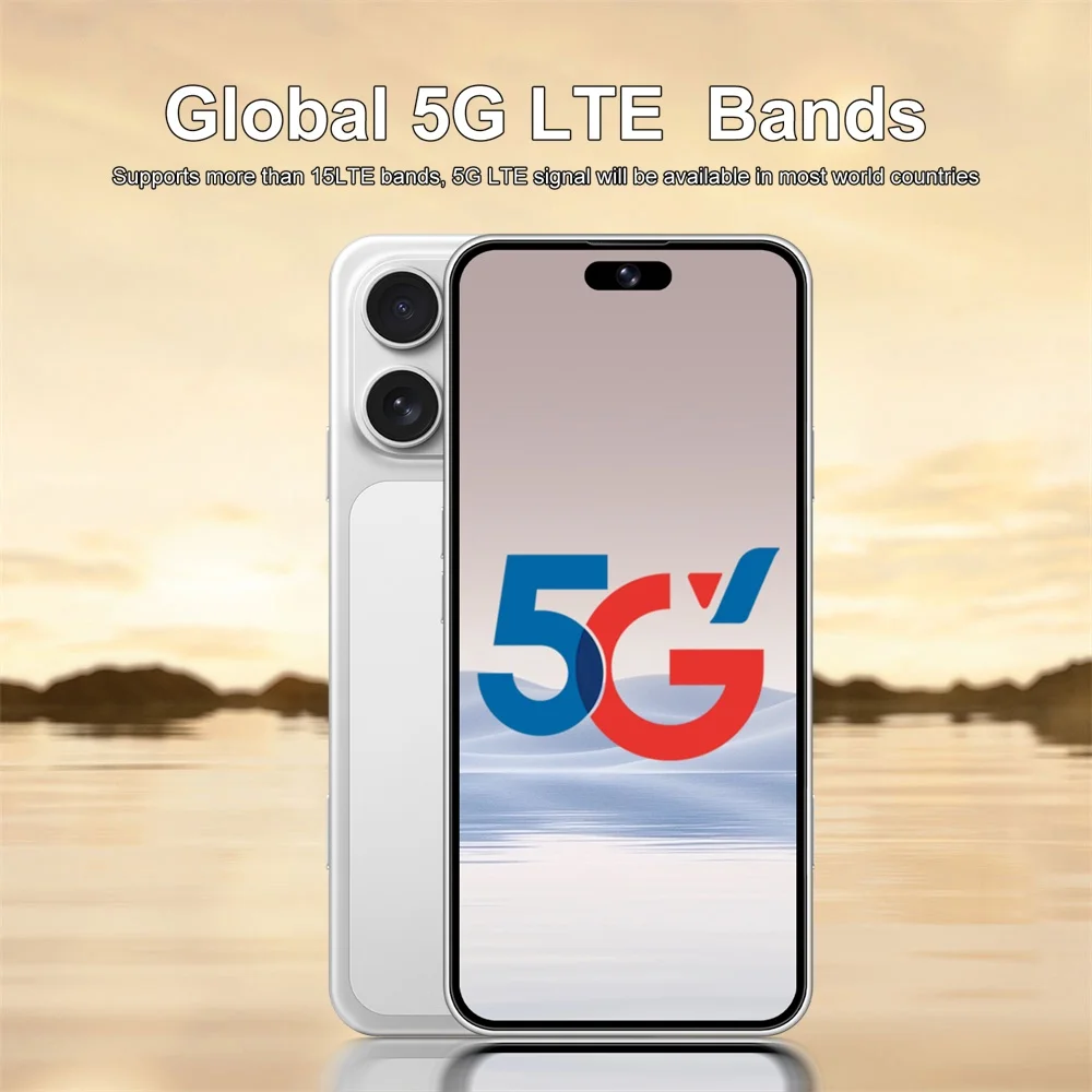 K-Touch Smartphone 5G für 17 Pro Max, 7,3-Zoll-Vollbild-Display, 5G-Mobiltelefon mit Dual-SIM-Funktion, Android-Smartphone, 16+48-MP-Kamera, Gesichtserkennung, entsperrt, 7800-mAh-Akku, Mobiltelefone. – Detail 16