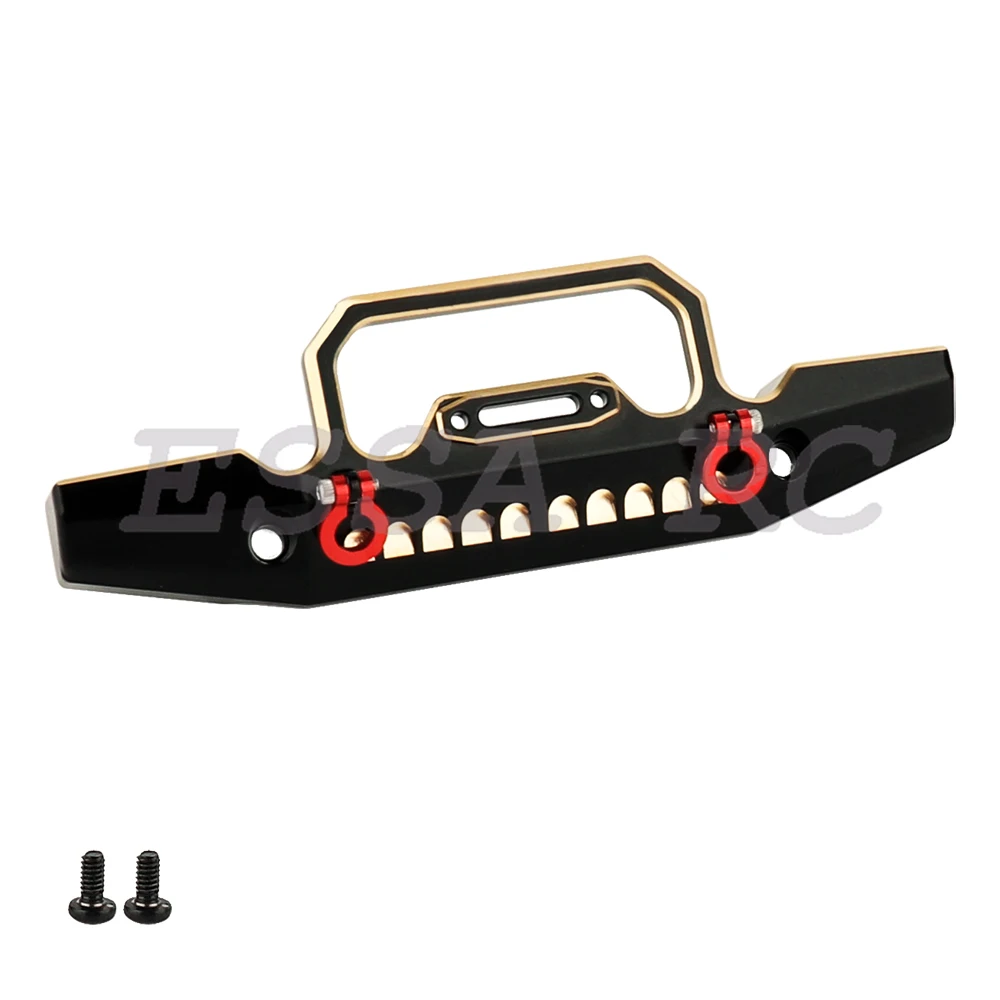 Brass Black Coating Front Rear Bumper for 1/18 RC Crawler Car TRX4M TRX4-M Defender Metal Upgrade Parts