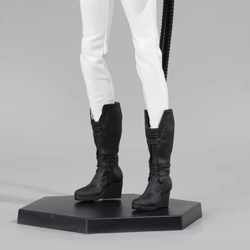 Czarne pończochy w skali 1/6 Nowoczesne kobiece żołnierze Wysokie buty Model butów dla 12-calowych odpinanych stóp Akcesoria do figurek akcji