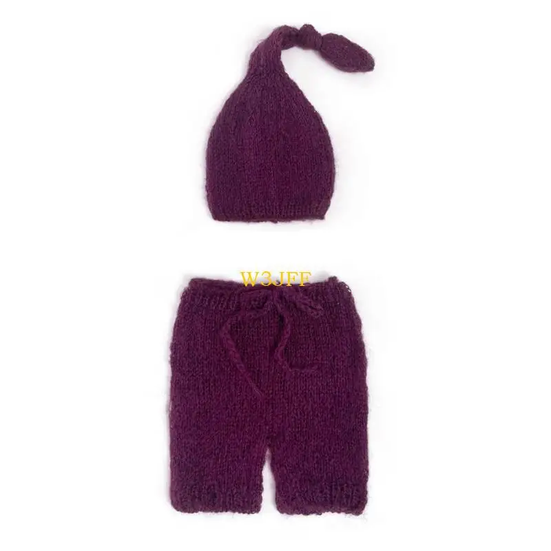 

W3JF 0-2 месяца детская фото одежда вязаная мохер