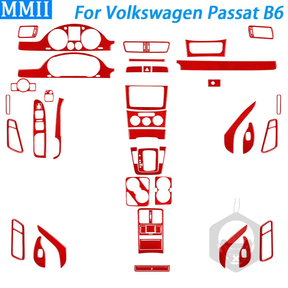 

Комплект Красной панели стеклоподъемника из углеродного волокна для Volkswagen Passat B6 2006-2011