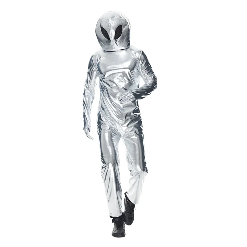 AM-Halloween Costumes Space Performance Costume Funny UFO Astronaut Performance Costume, L