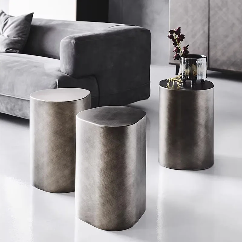 Metal Decoration Coffee Table Industrial Unique Accessories Aesthetic Side Table Designer Clear Meubles Lounge Suite Furniture