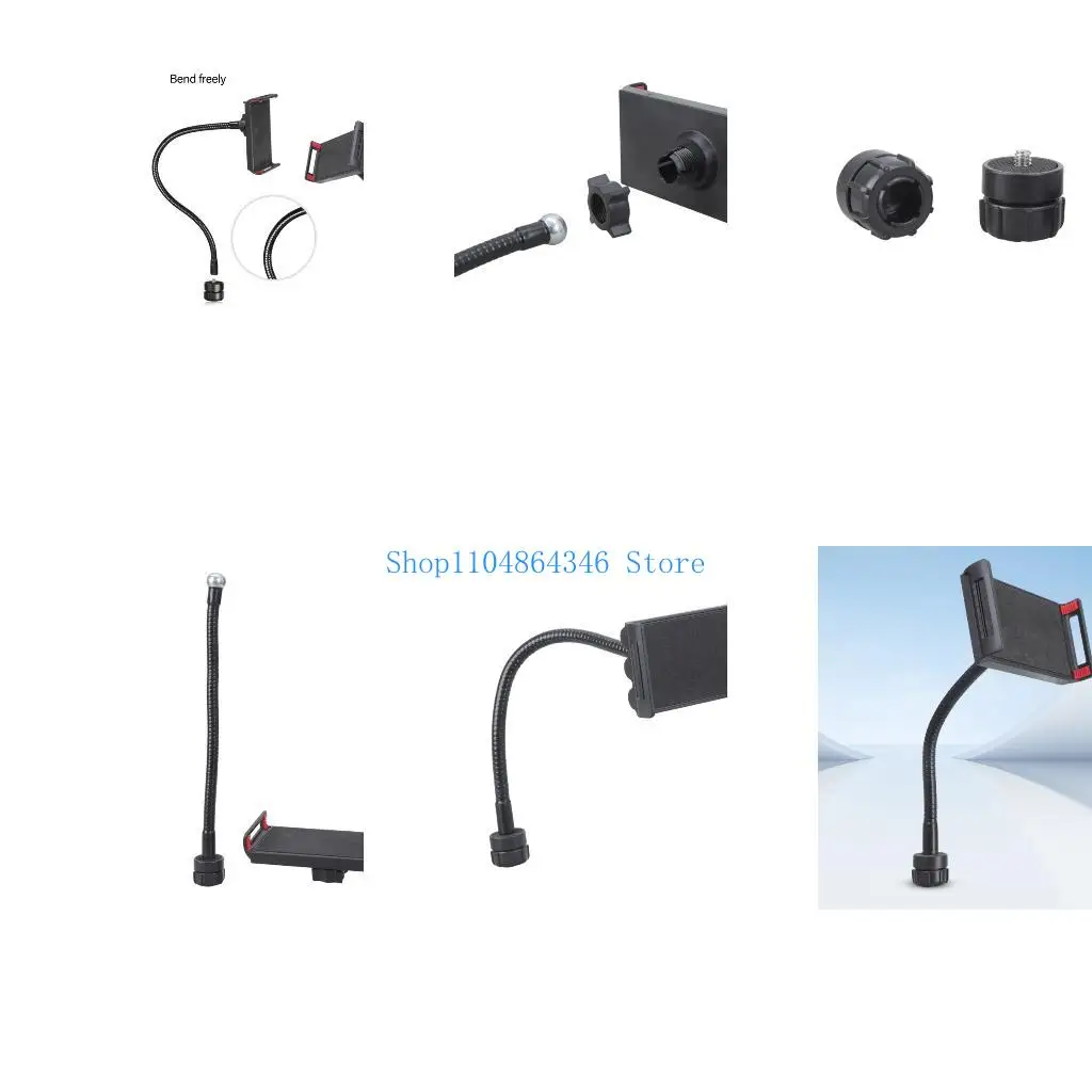 

5asd 17mm Ball Head Extension Arm Phone Tablet Mount 360 Degree Adjustable Car Tripod