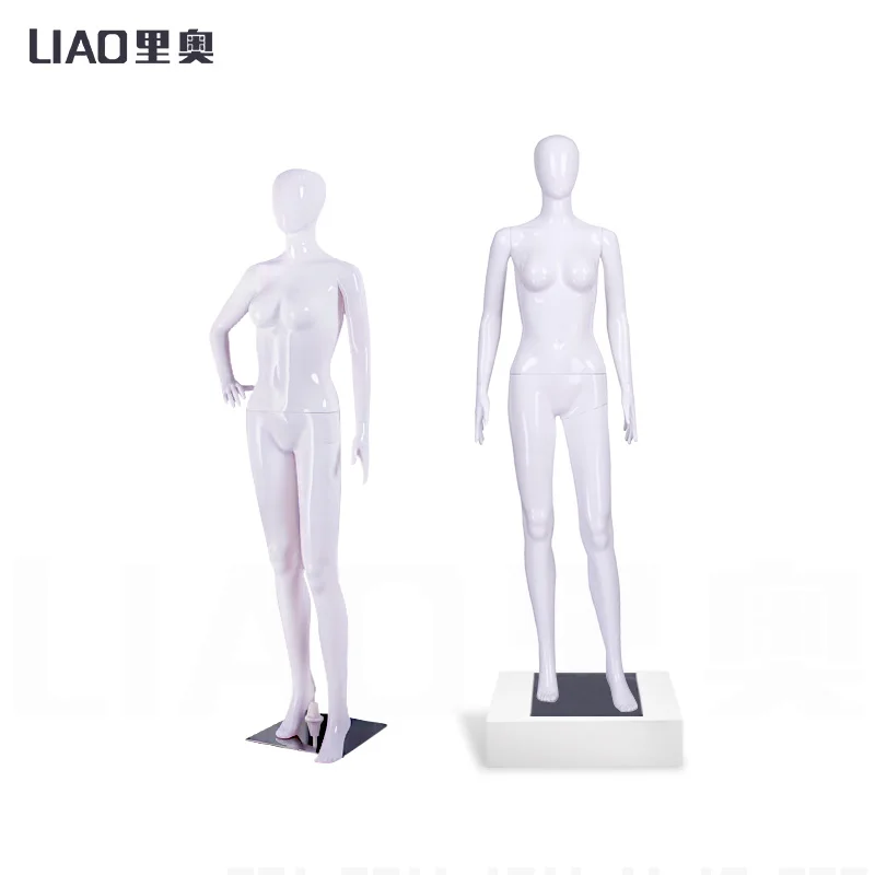 cheap Bright White plastic mannequin full body female Demountable Manikin for women dresses