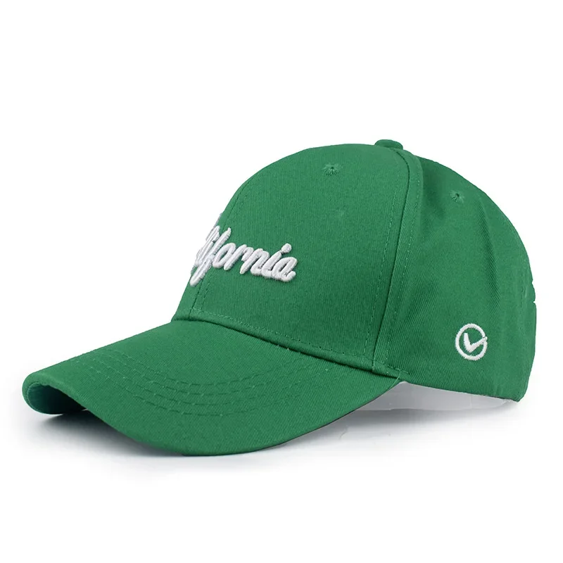 New Mens Baseball Cap 3d California Embroidery Dad Hat Green Snapback Caps Kpop Women Streetwear Sunhat Hip Hop Hats 여름모자 남성용