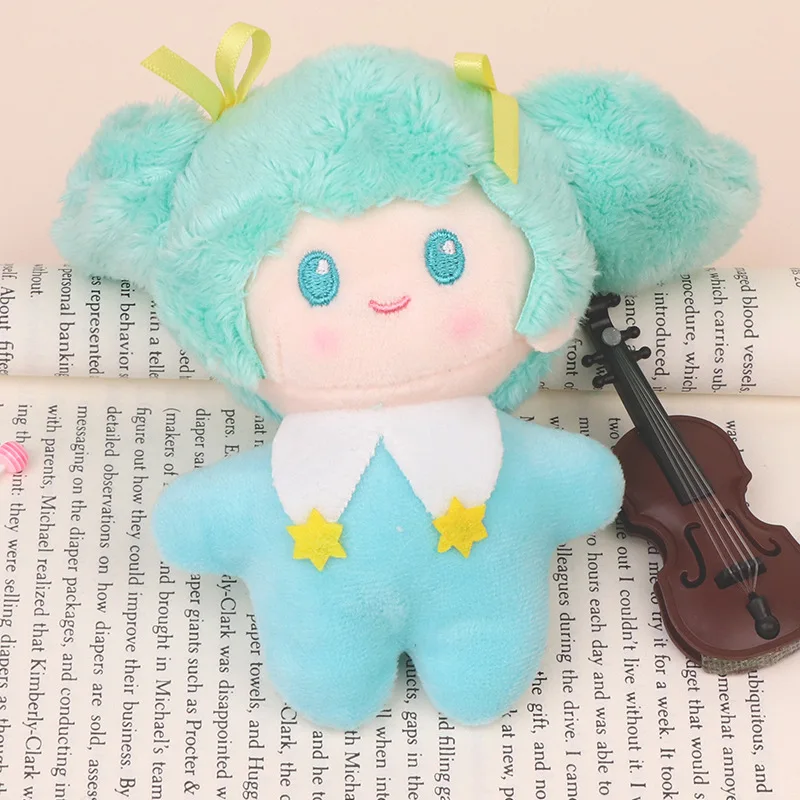 new Cartoon Plush Cute Blue Sister Keychain Pendant Doll Couple Backpack soft Plush Soothing doll