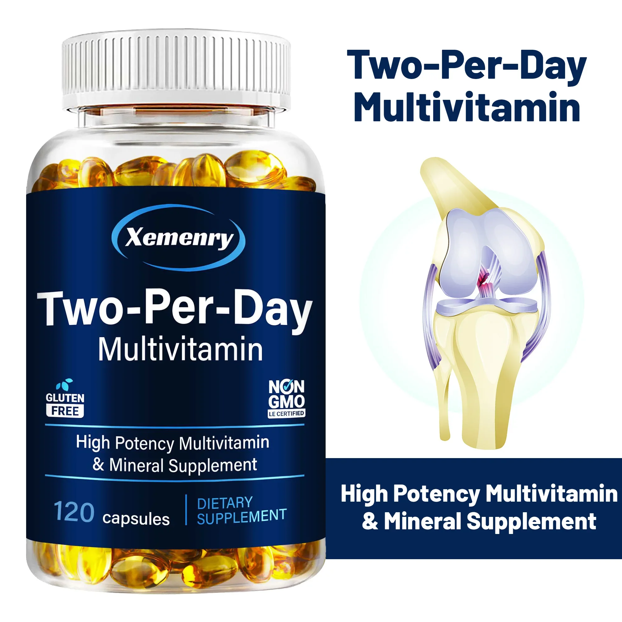 فيتامينات متعددة يومين - تدعم صحة العظام والجلد، ويعزز الطاقة، ويحسن الامتصاص، ومضادات الأكسدة، وتعزيز المناعة #1