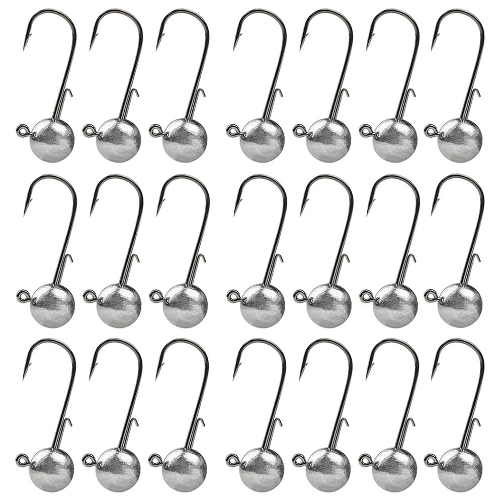 50Pcs Round Ball Jig Heads Carp Fishing Hook Accessories Ned Rig Jig Head  Crappie Bass Trout Lure Fishing Equipment Articles - AliExpress 18