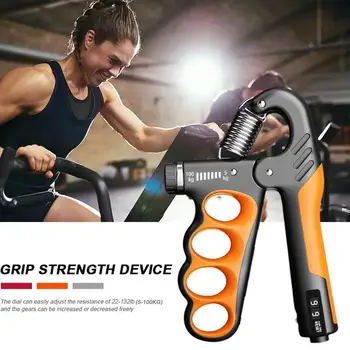 5-100Kg Handgrijper Gym Pols Expander Handversterker Verstelbare Dynamometer Handgreep Vinger Onderarm Trainer Spier Herstellen