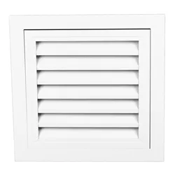 Grille d'aération murale à pignon en alliage d'aluminium, couverture avec écran, bonne ventilation pour le bureau à domicile