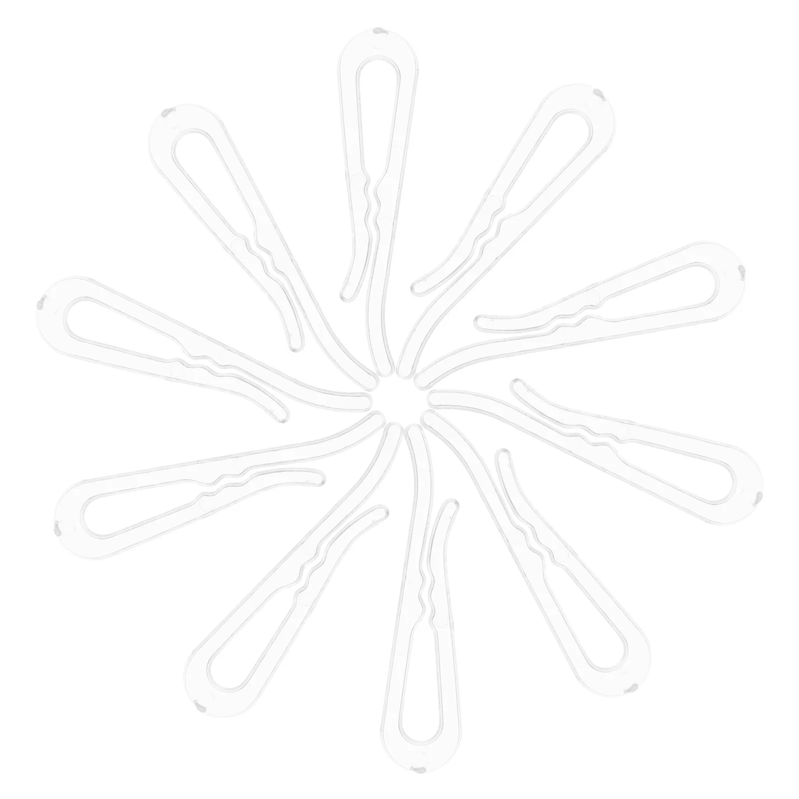 

100Pcs Plastic Transparent Clips Multifunction Clothespin Clothes Clip for Drying Socks Shirts Bras Briefs Plastic Sock Clip