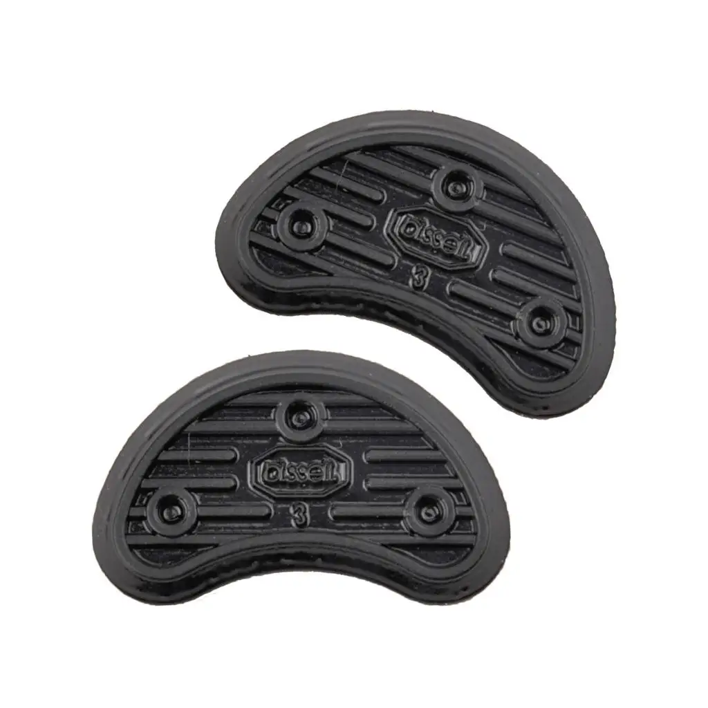 Pair of Black Rubber Glue on Savers Toe Tips Repair Supplies