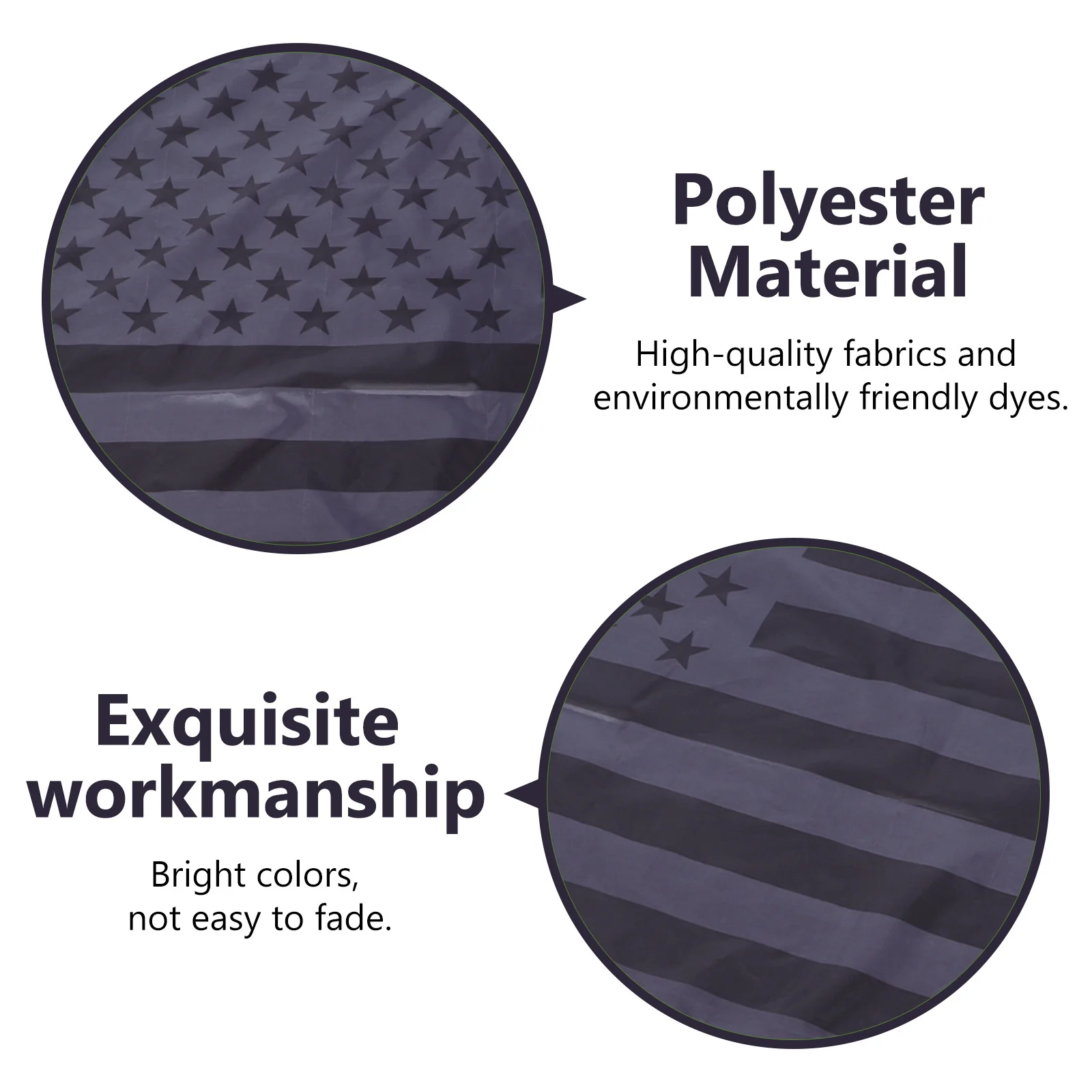 

1Pcs Black America Flag Creative Decorative Garden Yard Flag Premium Polyester Outdoor Home Party Decoration Usa Decor