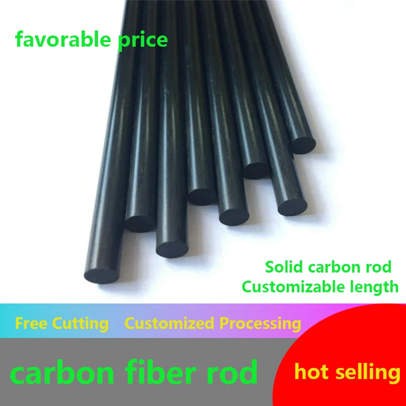 Carbon Fiber Rod Length  500mm  Rods, Various Diameters, High Strength Lightweight Composite Parts Suitable for Aircraft Models.